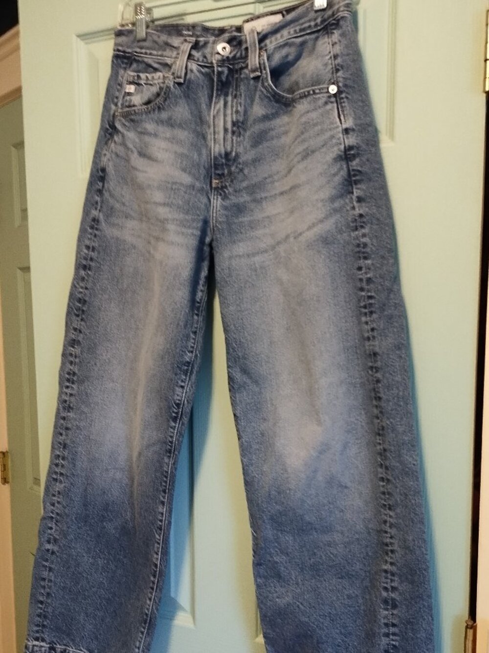 AG Hattie High-Rise Barrel Jeans 27 4 - Picture 4 of 11
